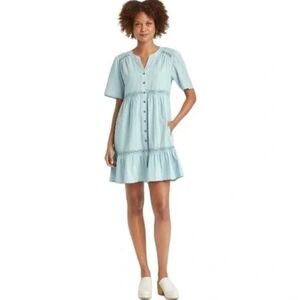 Knox Rose Short Sleeve Lattice Detail Dress